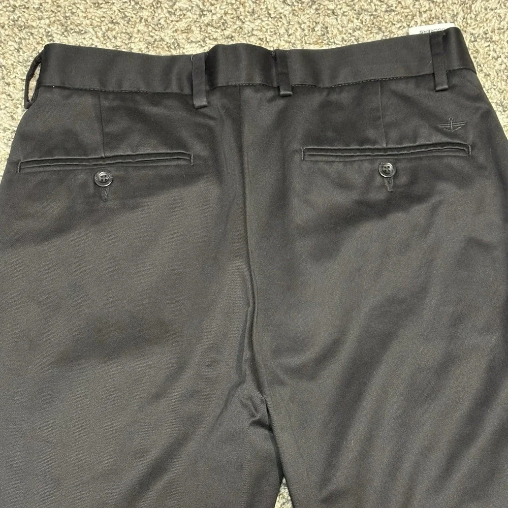 Dockers Slim Fit Black Chino Pants Mens 30x30‎ Cotton Casual Dress Work Slacks